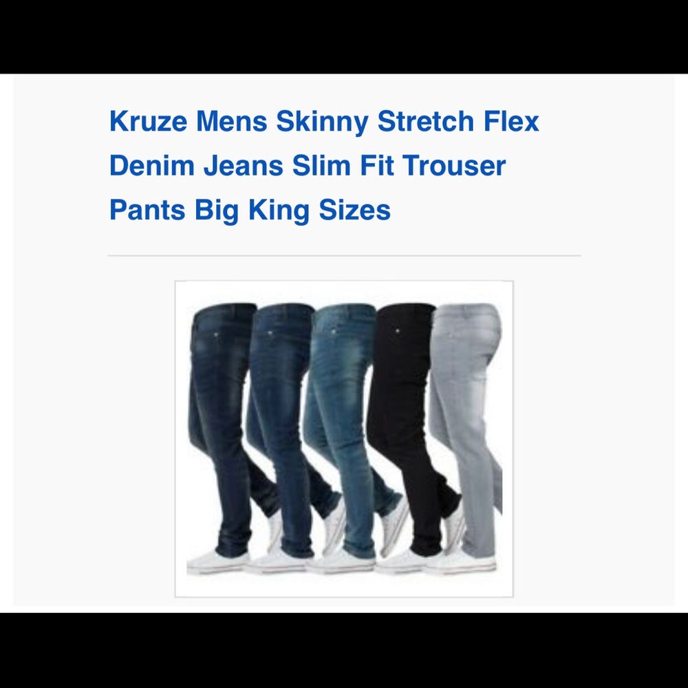 Two pair of men jeans one black and one blue Jean